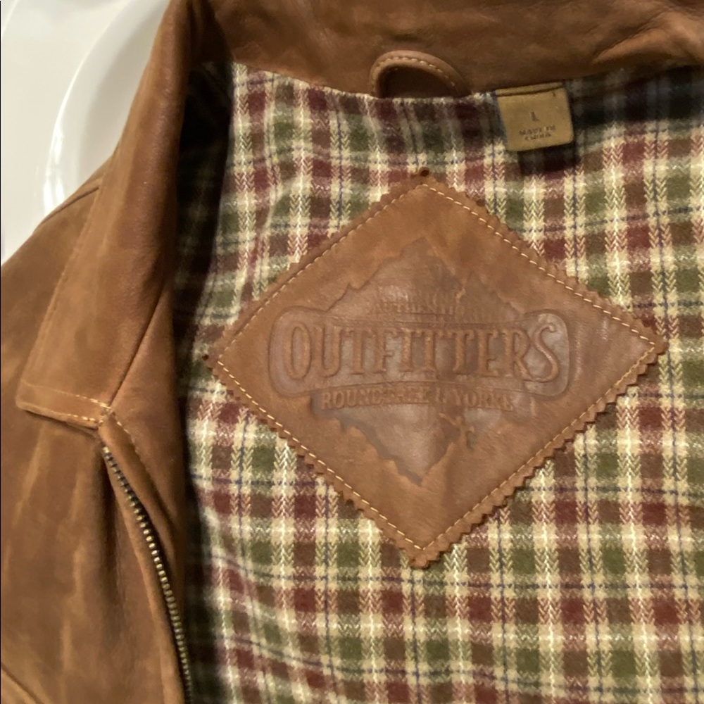 Solid Leather Vest, Fully Lined, Full Length. Siz… - image 3